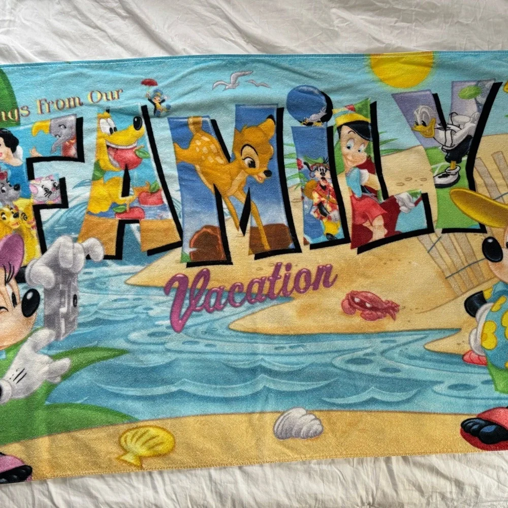 Mickey Mouse Beach Towels (set 2) Disney Family Vacation Beach Pool Swim Towels